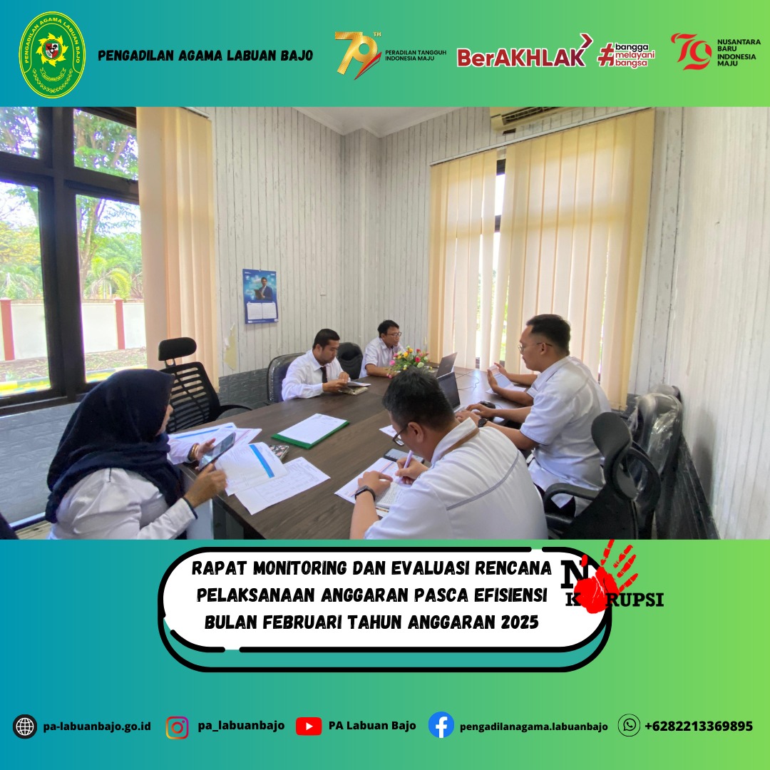 Rapat anggaran pasca efisiensi 1