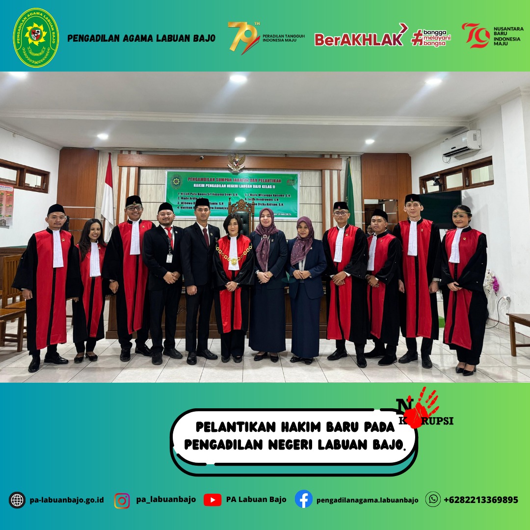 Pelantikan hakim pn 1
