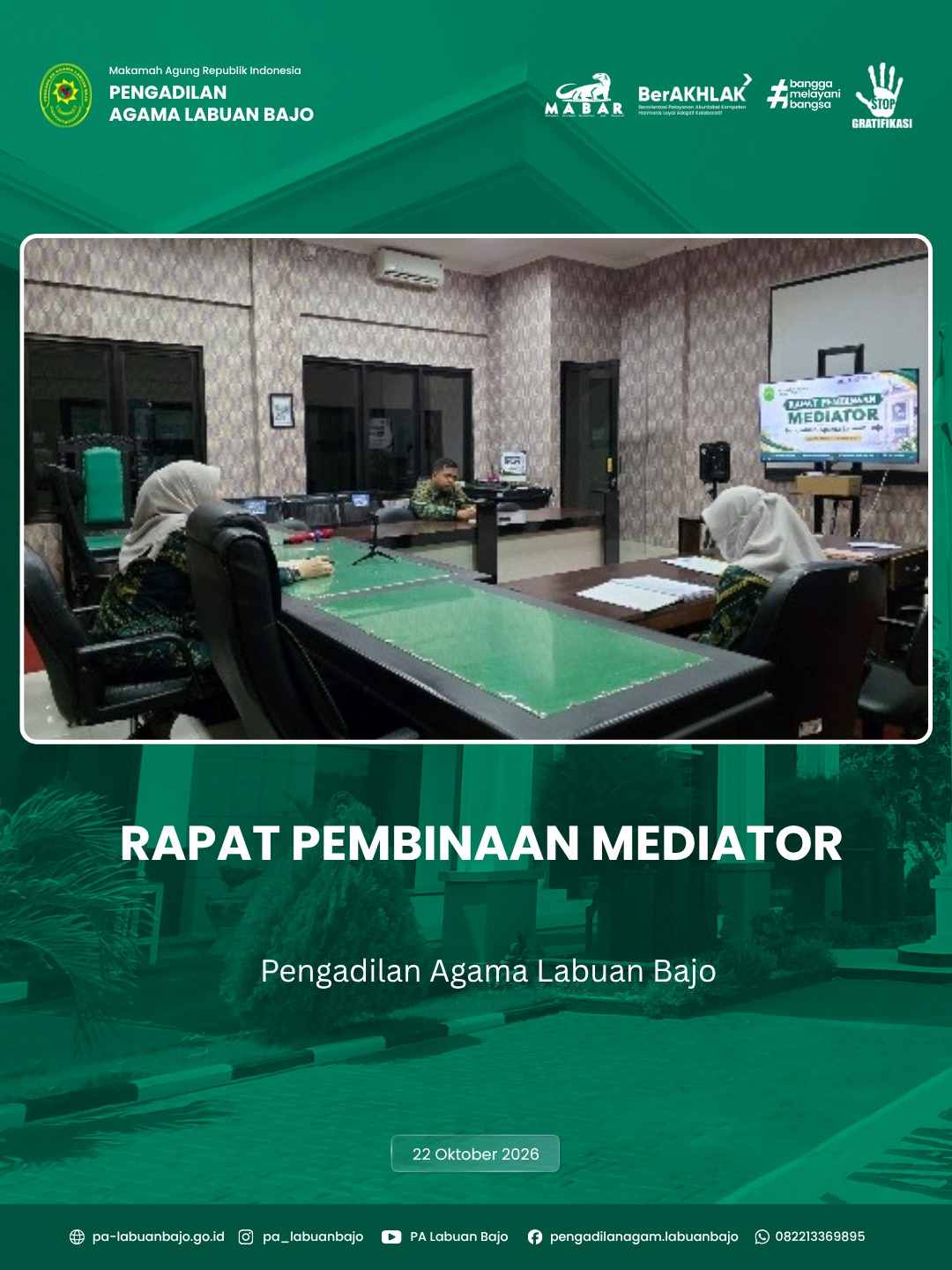 Rapat Pembinaan Mediator