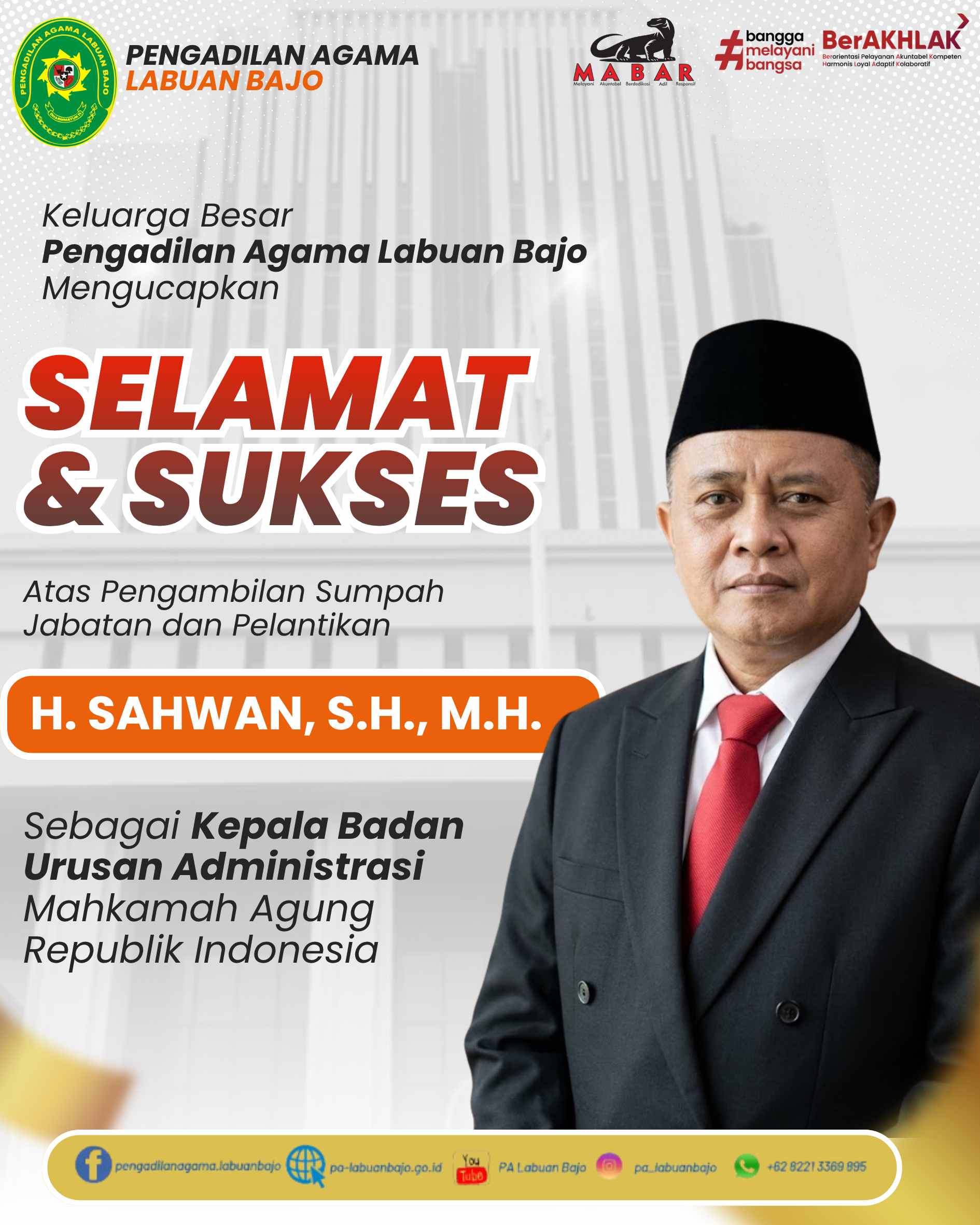 Ucapan Selamat H Sahwan